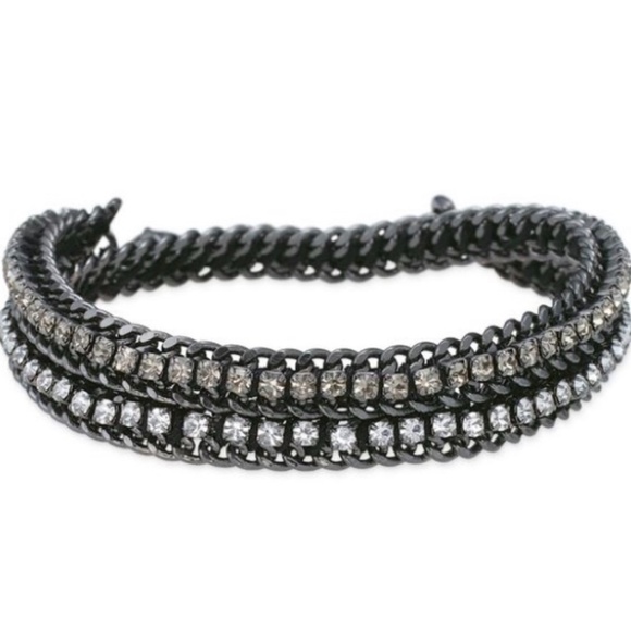 Stella & Dot Hematite Cupchain Bracelet - Picture 1 of 4